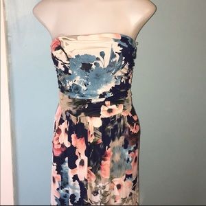Strapless maxi dress